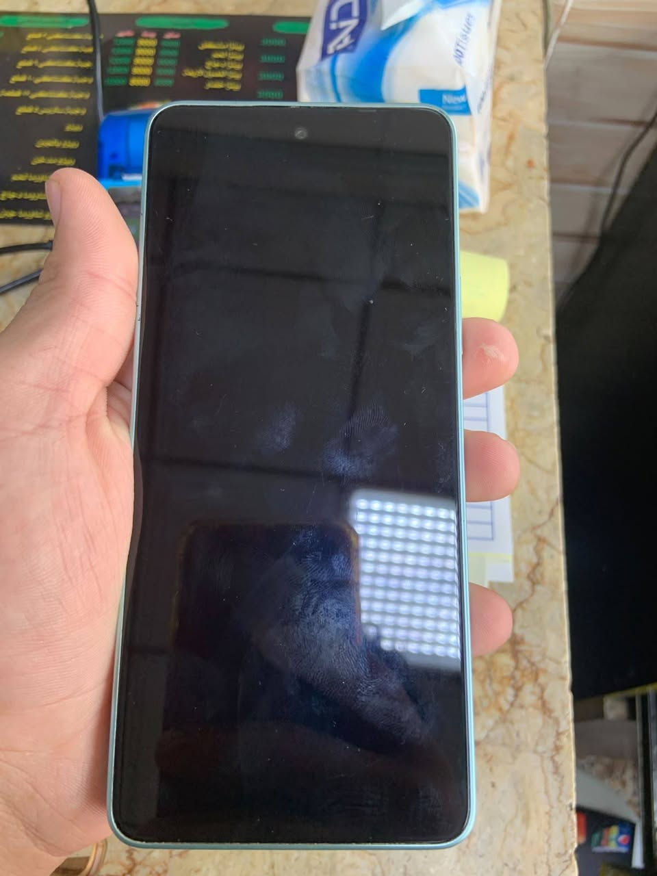 اسلام عليكم جهاز TECNO7فايف جي مستعمل قليل غراضة كاملة  السعر 300وبي مجال المكان بغداد العبيدي فلكت حي النصر الرقم ***********
