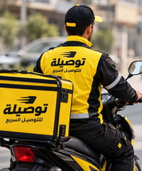 مندوب توصيل • دراجة نارية • ١٠ مندوبين