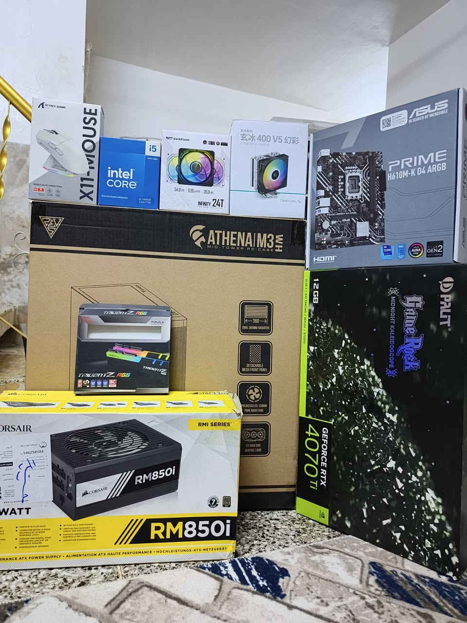 معالج i5-14400F • كرت RTX 4070 Ti • رام 32GB