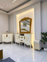 نجارة عراقية • ٨ قطع • سرير ٢٠٠×١٦٠