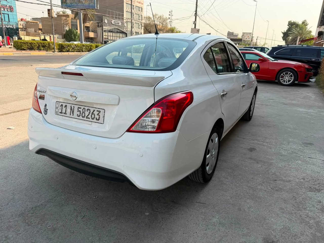 السلام عليكم نيسان سني هندي 2021 مكفوله من الضربه ول صبغ ول تبديل عله وضع الشركه السياره جديده ماشيه 50 رقم بغداد بسمي مكانها شارع فلسطين ***********
