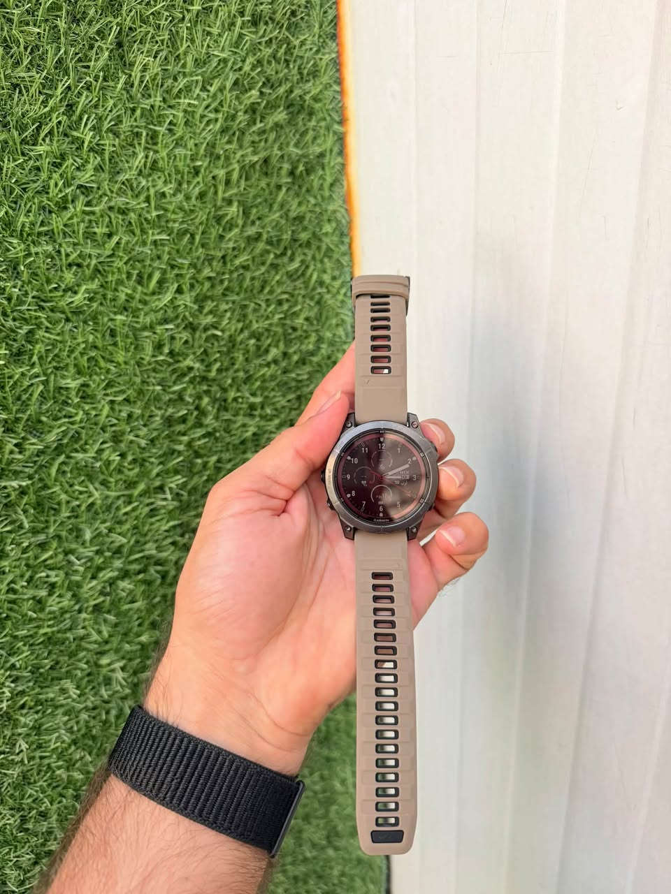 السلام عليكم متوفر الان ساعة Garmin Fenix 7 pro sapphire solar 47mm Titanium مع كيبل الشحن الاصلي والسير البلادي الاسود وسير صحراوي اضافي ايضا السعر 525 الف دينار 
للحجز واتساب فقط ***********
