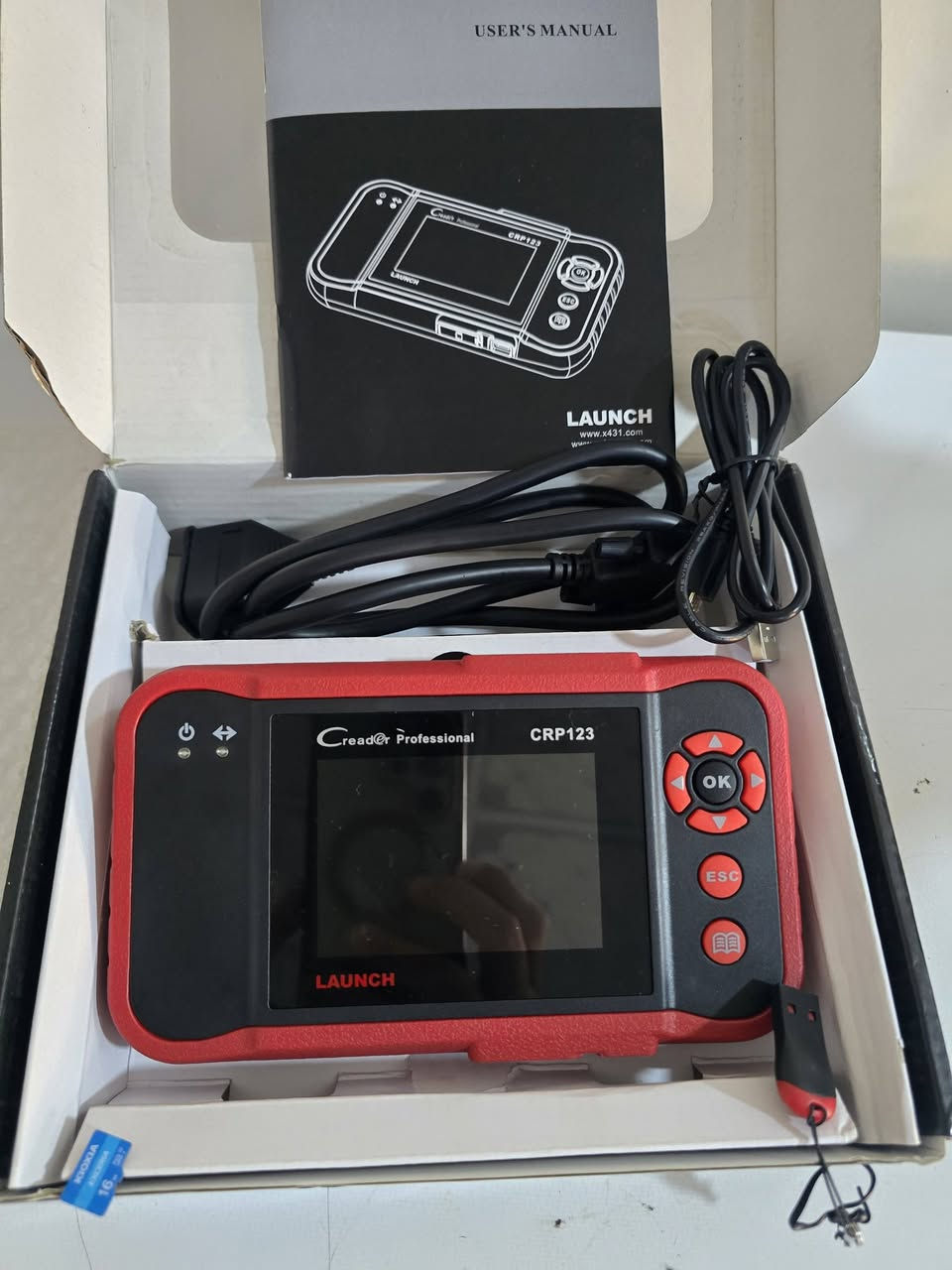 جهاز فحص الاحترافي  LAUNCH CRP123 جديد كامل ملحقات.
***********
