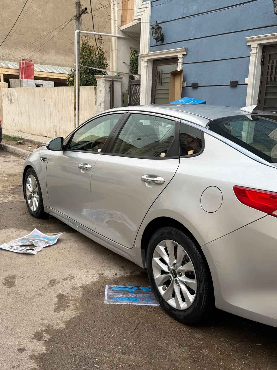 سلام عليكم
كيا اوبتيما موديل 16 
امريكي GDI
حادثه بابين  
سياره جديده وكلشي بيه جاهز 
حداديه تبريد ثلج سنويه لل29
رقمه قادسيه تحويل ثاني يوم 
سعرها 108 وبيه مجال للشراي
رقم الهاتف ***********
