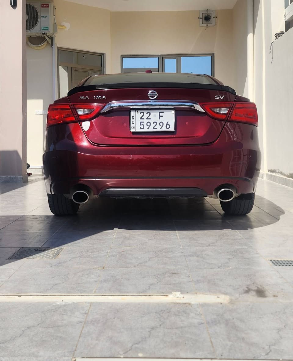 NISSAN MAXIMA 2017 SV
V6 3500
بدون صبغ و بدون ايرباك بس طخات بارد بسيطه 
شاشة 
كاميرا خلفيه
بصمات ابواب عدد ٢
بصمة صندوق
كراسي كهرباء
كراسي الاماميه تدفئة
ماوس شاشة
حساسات ضغط الاطار
٦ ايرباك
الزجاج الامامي دبل جام
وضعية سبورت
حساسات امامي خلفيه ( غير شغاله)
دهن الكير مبدله مرتين ع ايدي
ماي راديتر جديد اصلي 
للبيع فقط 
السعر ١٢٠
***********٠
