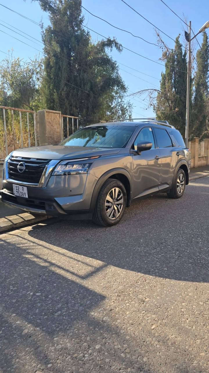 السلام عليكم للبيع او المراوس
Nissan Pathfinder 2024  SL

عداد المسافة 30000 mile 

السعر200$
 مرقمة موصل
المواصفات 

بصمة تشغيل

بصمة ابواب

تشغيل عن بعد(Remote Start) 

صندوق شفط كهربائي 

كاميرات محيطية 360°

رادار امامي (تحديد مسار)

رادار جانبي (نقاط عمياء)

رادار خلفي (تحذير من الاصطدام)

حساسات امامية+ خلفية

كشنات جلد

كشنات تدفئة 

تبريد قطعتين لمس
تبريد للمقاعد الاخيرة 
بردات خلفية 

تحكم وضعيات القيادة...Drive Modes 

اوتو ستارت Auto Start 

اوتو ستوب Auto Stop

شفتات استيرن 

هيتر استيرن

Apple Car Play

Android Auto 

هاند بريك بصمة

اوتو هولد Auto Hold

مانع انزلاق+ABS

شاشة كبيرة لمس+كاميرا

منافذ AUX+USB

***********

