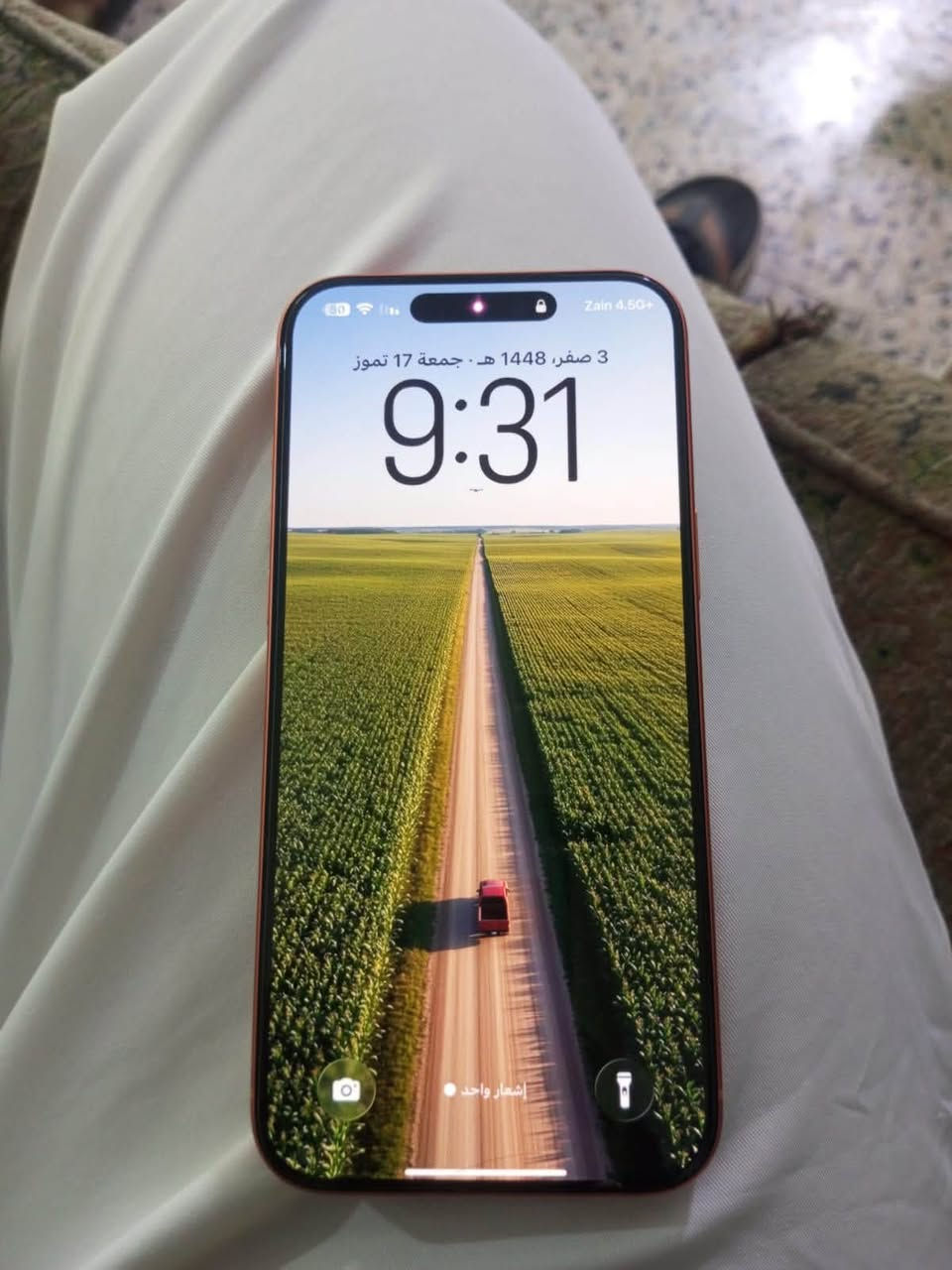 🔥 للبيع — iPhone 17 Pro Max 🧡 ويرهم مراوس
📱 17 Pro Max | 256GB
🟠 اللون: برتقالي
🔋 Battery Health: 97%
🔄 دورات الشحن: 215 Cycle
📲 eSIM — شريحة إلكترونية
✨ حالة الجهاز: نظيف كلش ومحافظ عليه

📦 الكارتونة موجودة
🔌 كيبل الشحن الأصلي موجود
✅ الجهاز كامل بملحقاته
✅ فحص وتجربة أمام المشتري

💰 السعر: 1,785,000 د.ع
🤝 قابل للتفاوض بالمعقول للجاد فقط

📞 للاستفسار والتواصل: ***********
