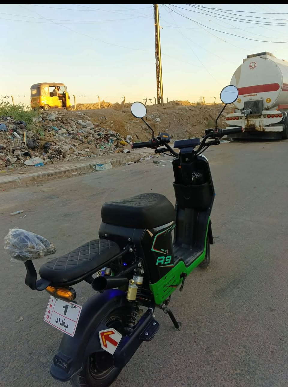 سلام عليكم دراجه للبيع ار تسعه دراجه نضيفه مستخدمه شي قليل مكفوله كفاله عامه دراجه خمسه بطاريات 🔋 بس بيهه خلل بصيط تبديل اليده مال البريك الئمامي فقط سعر 550وبيهه مجال اي ستفسار علئ هاذه الرقم ***********
