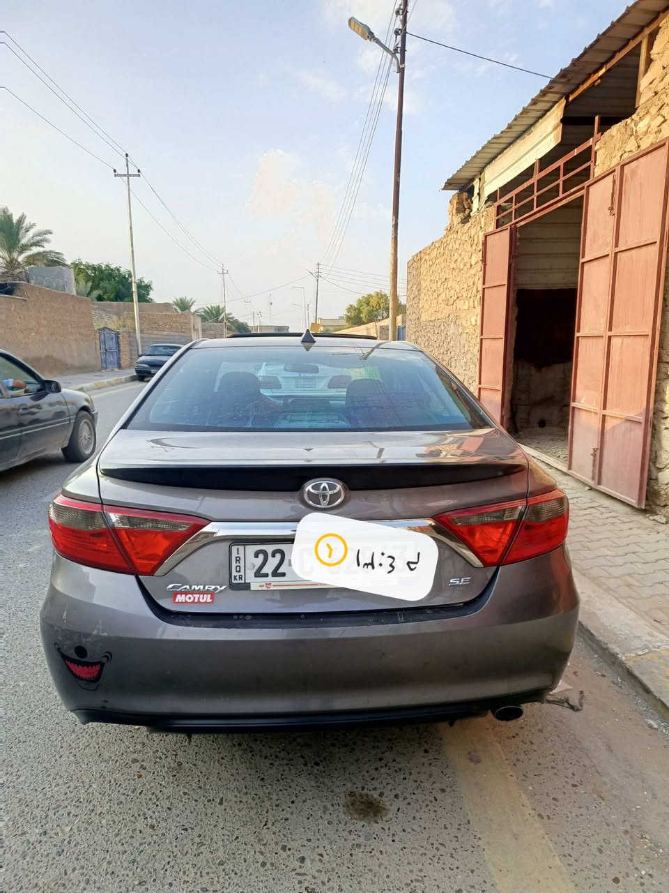كامري ٢٠١٧ • ضرر قطعة • رقم اربيل