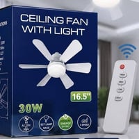 مروحة سقف ذكية • إضاءة LED • ٣ سرعات