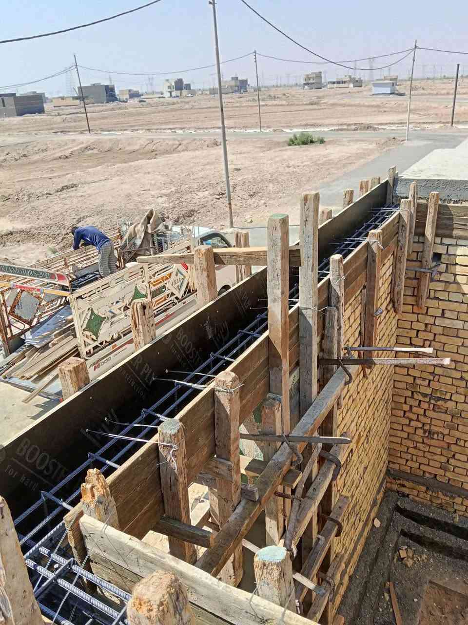 تم بفضل الله تعالى وبركاته صب رباط نص مساحته 200 متر في مقاطعه 56  والتوفيق للجميع ان شاء الله اخوكم احمد النجار لجميع اعمال النجاره والتسليح والصب ***********
