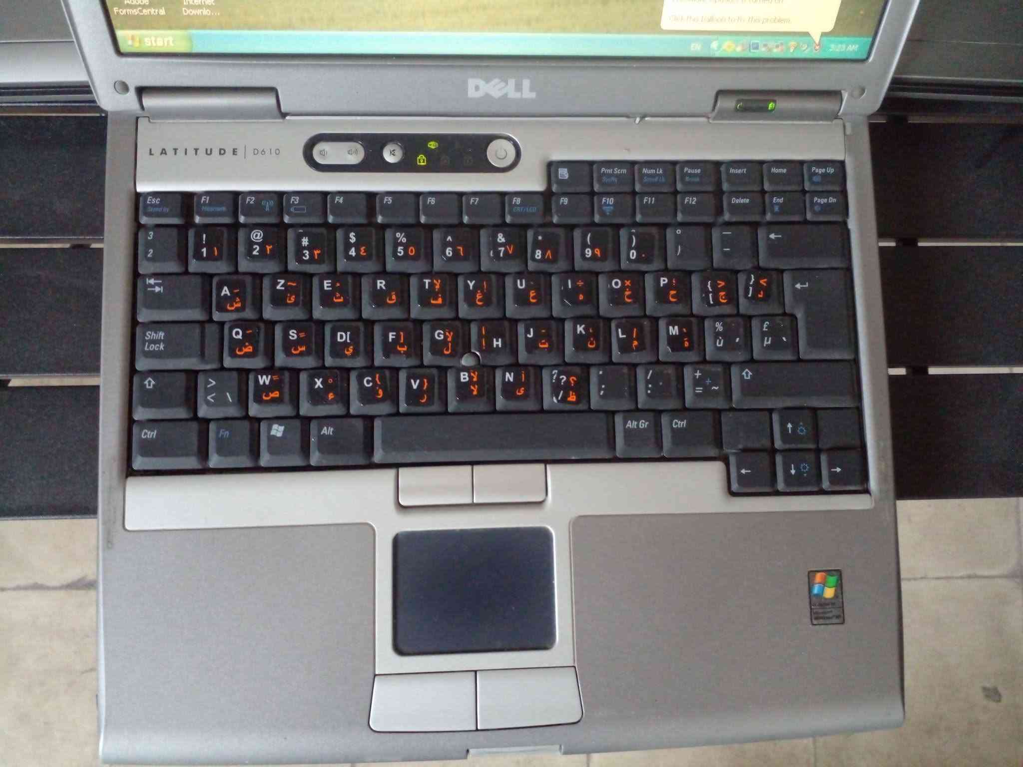 للبيع لابتوبات dell  عدد 3  شغالات بشكل جيد
لابتوب dell d830    عدد 2
معالج core 2  duo
رام      2G
 هارد 250G HDD
حجم شاشة 15.6
حالة البطارية واحدة جيدة والثانية تالفة
 لاببتوب   dell d610
 معالج بنتيوم 
رام   1G
هارد   40G HDD
حجم الشاشة   14
حالة البطارية تالفة  
لابتوبات تباع  مع شاحنة واحدة  سعر الكل  110 الف 
لايوجد توصيل  مكان بغداد شارع فلسطين ***********
