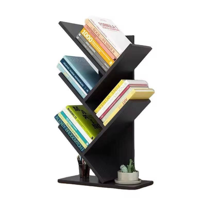 رفوف متدرجة • تصميم شجري • كتب ومجلات