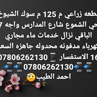 سوك الشيوخ • قطعة زراعية • ١٢٥م