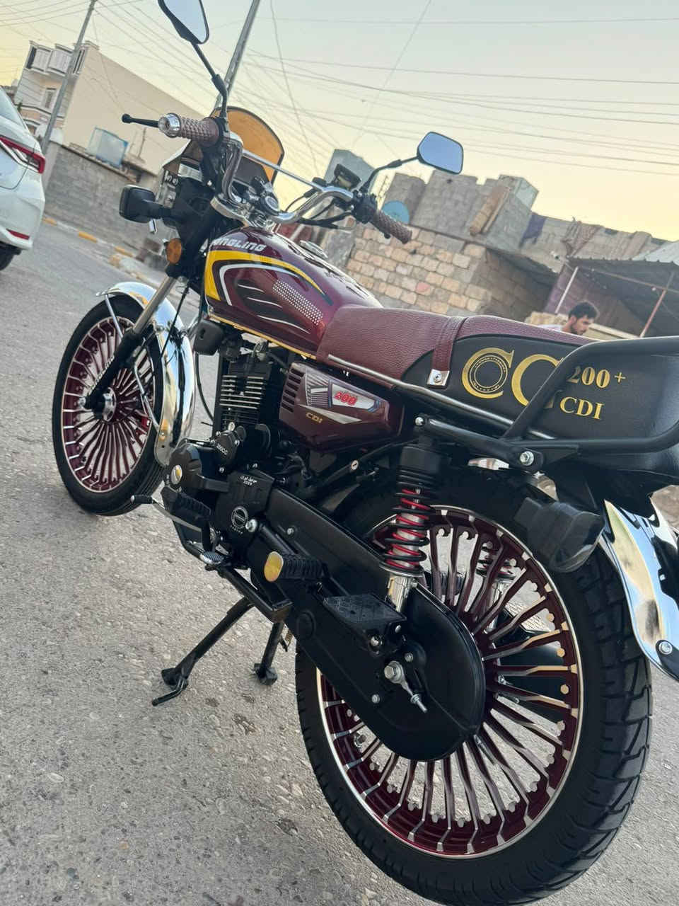 سلام عليكم ايراني موديل 26 محرك 200cc بعده طك كورتون صالي شهر من شديته مكاني تأميم سعر مليون بي مجال سويجات 2 بصمات 2 ورقه منفيس ‏‪***********‬‏
