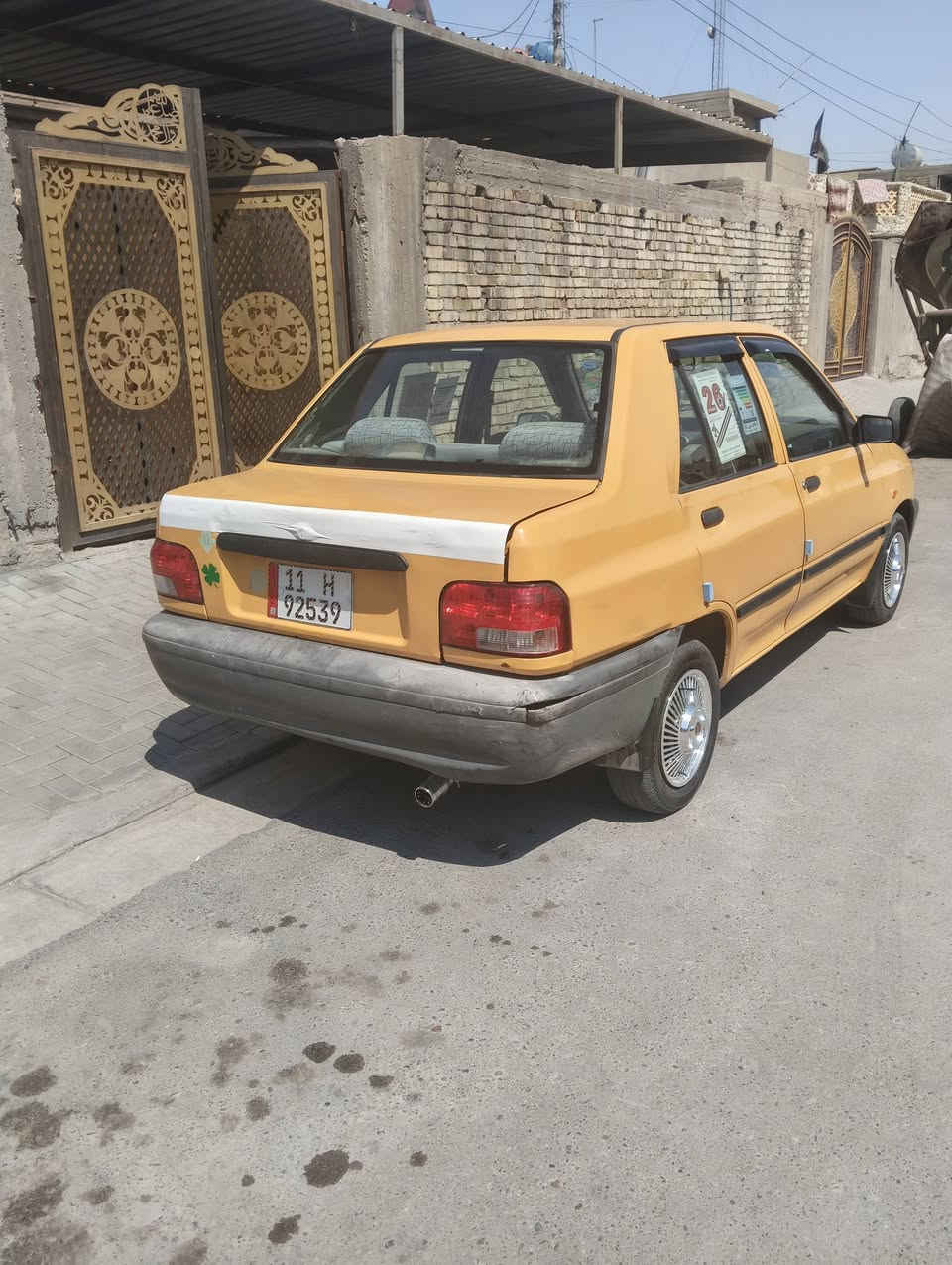 سلام عليكم لبيع سايبه موديل 17مكينه وكير نضيفات شواصي معمرات  سياره بسمي هيه غرمات مصفره مكان بغداد مدينه الصدر لورفلي  السعر 36,بيها مجال بسيط   .***********
