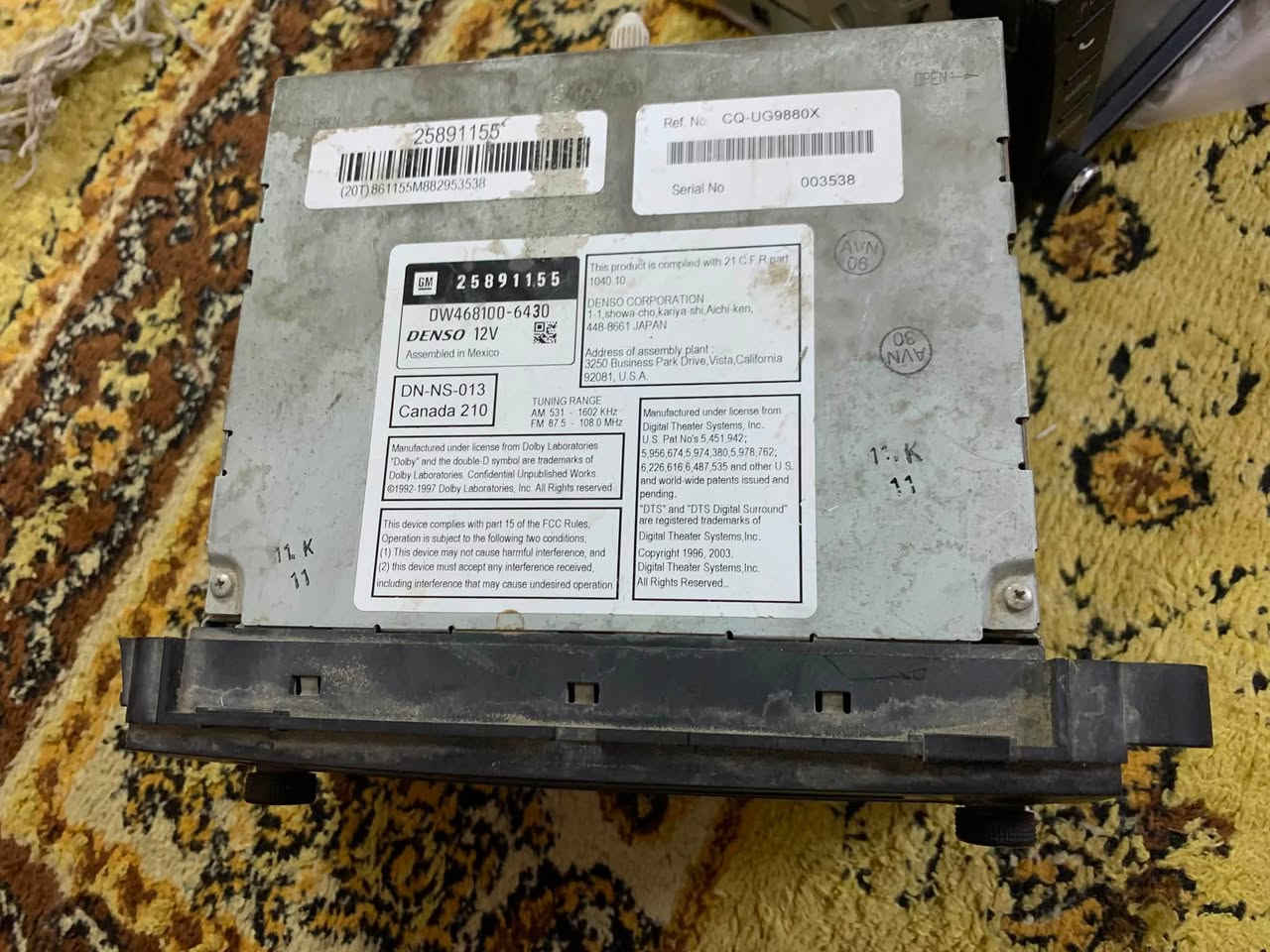 مسجل تاهو موديل ٢٠٠٩ خليجي
٧٥ وبيه مجال
مدينة الصدر
***********
