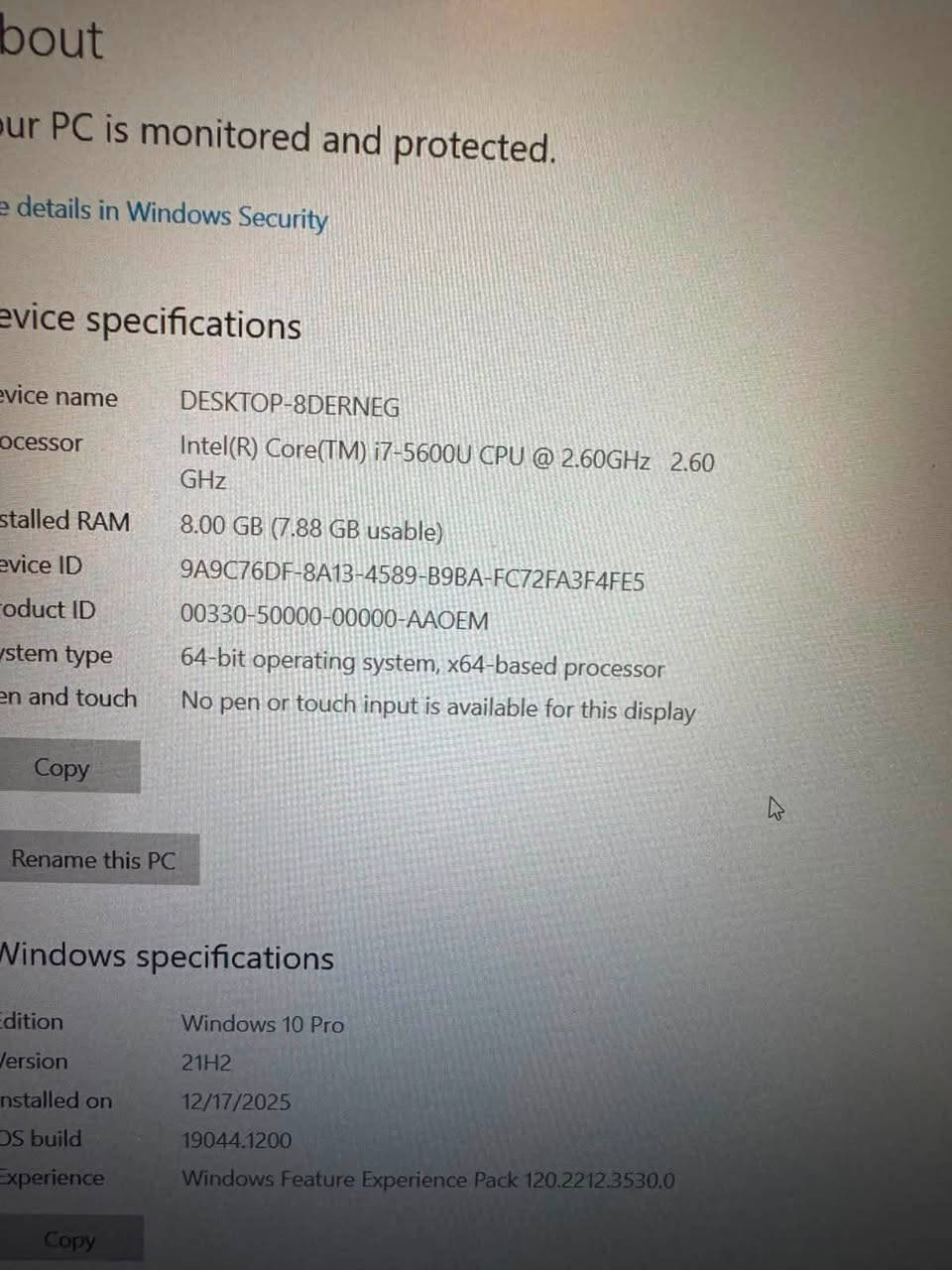 DELL 7450
Core 7

GEN 5

RAM =8 gb

HARD =256 ssd

كيبور ضوئي 

FHD=14”

العدد قطّعه واحده

ومتوفر 

Lenovo 

Core 3

GEN 6

RAM 8 gb

HARD=256 ssd

FHD=14”

العدد قطعتين 

هذول الثلاث قطع بسعر =400 الف

نعتذر لا يوجد توصيل 

***********
واتساب
النجف 

شارع المدينه
