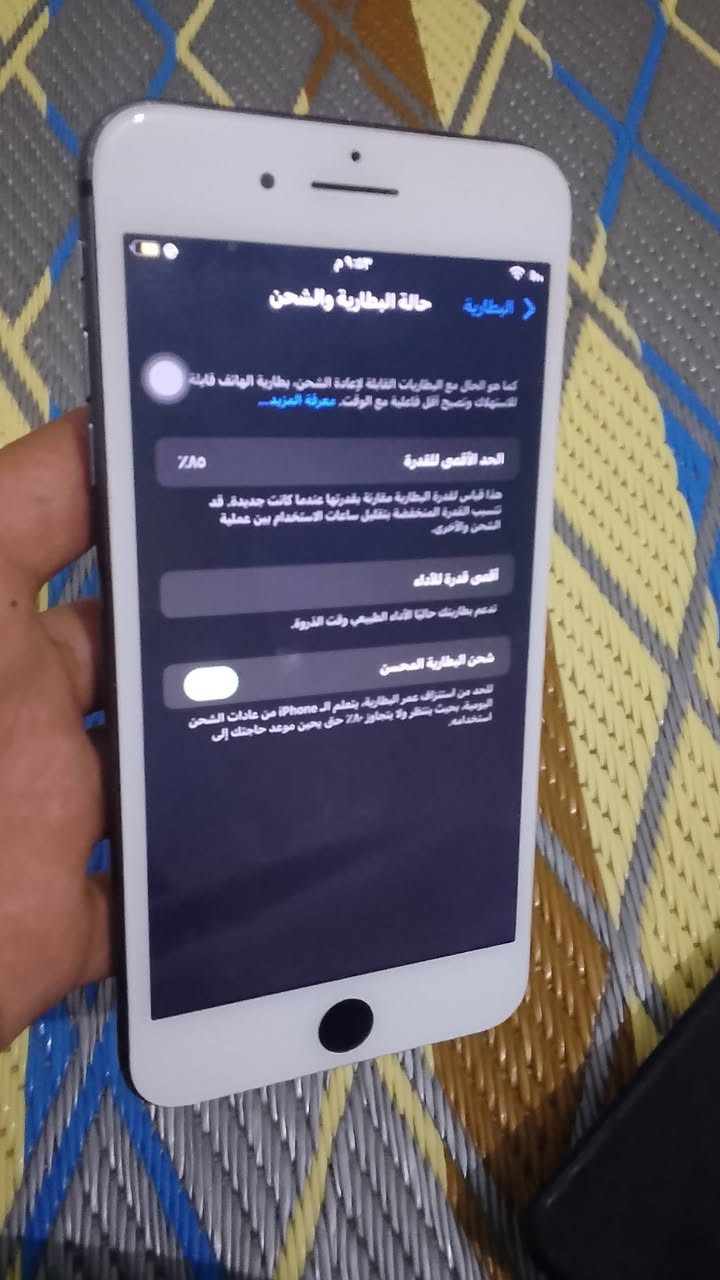 ايفون 8 بلس • بطارية ٨٥٪ • كام امامي خرب