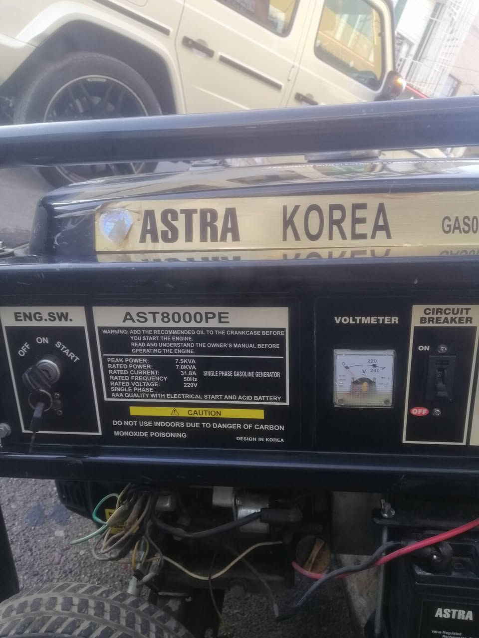للبيع مولدة ASTRA KOREA أصلية 🇰🇷
موديل AST8000PE
⚡ قدرة 7 KVA
🔌 تقريباً 31 أمبير
⛽ بنزين
🔧 تحتاج كاربريتر وفحص وتشغيل
💰 السعر: 850 ألف دينار قابل للتفاوض
📍 المكان: ____اربيل__
للاستفسار: _____*********** _
ملاحظة: البيع حسب الحالة، والفحص على المشتري
