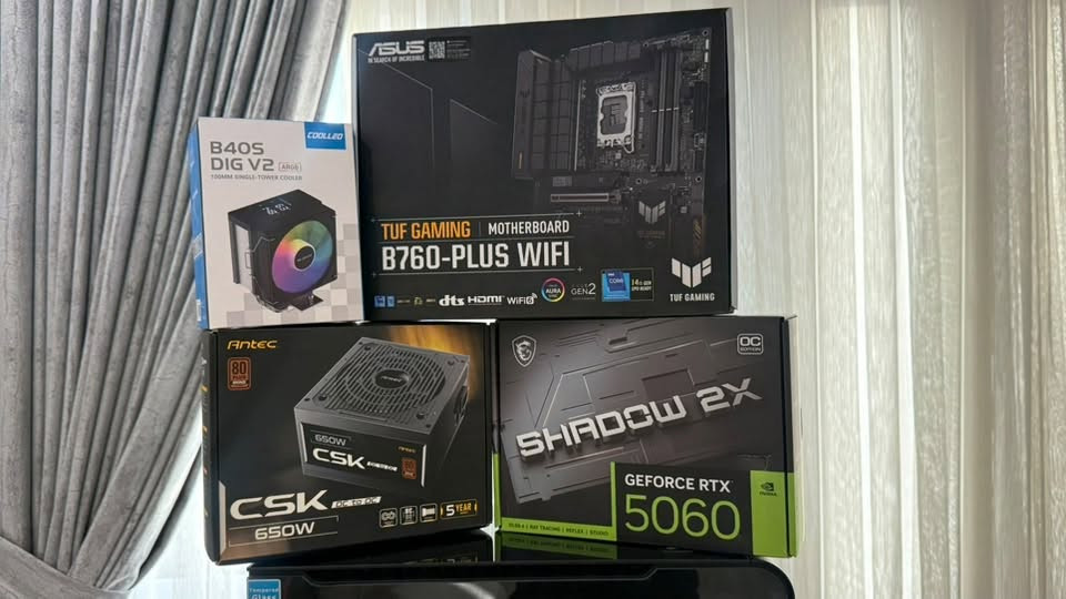 كرت شاشة RTX 5060 • معالج i5-14400F • رام 32GB DDR5
