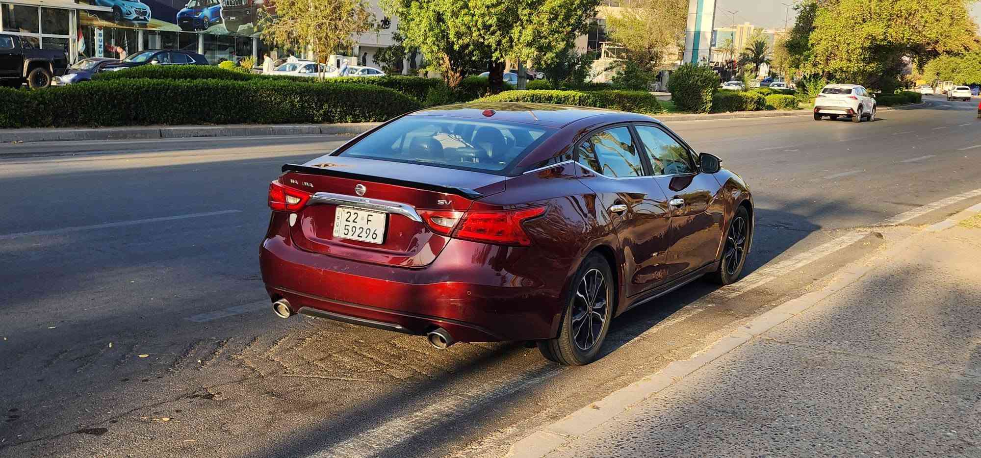 NISSAN MAXIMA 2017 SV
V6 3500
بدون صبغ و بدون ايرباك بس طخات بارد بسيطه 
شاشة 
كاميرا خلفيه
بصمات ابواب عدد ٢
بصمة صندوق
كراسي كهرباء
كراسي الاماميه تدفئة
ماوس شاشة
حساسات ضغط الاطار
٦ ايرباك
الزجاج الامامي دبل جام
وضعية سبورت
حساسات امامي خلفيه ( غير شغاله)
دهن الكير مبدله مرتين ع ايدي
ماي راديتر جديد اصلي 
للبيع فقط 
السعر ١٢٠
***********٠
