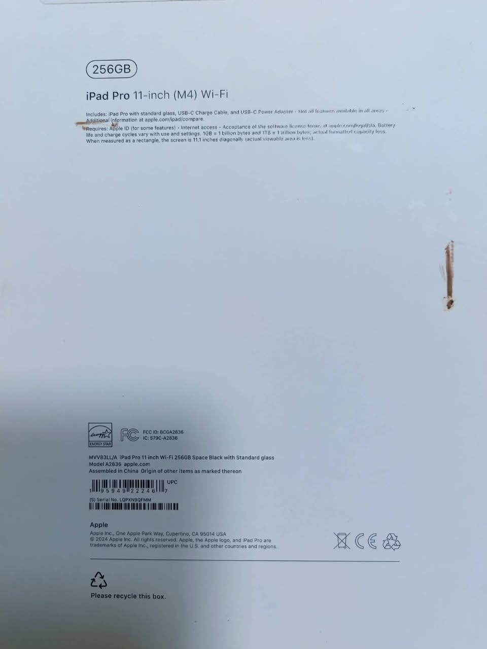 للبيع iPad Pro 11 M4 2024 🔥

📱 iPad Pro 11-inch M4 – إصدار 2024
💾 256GB
🔋 صحة البطارية: 87%
✨ نظيف جدًا وحالة ممتازة
✅ لم يُفتح نهائيًا
✅ لم يتم تبديل أو تصليح أي قطعة
✅ جميع القطع أصلية

للاتصال ***********

💰 السعر: 1.00.050 دينار عراقي فقط
