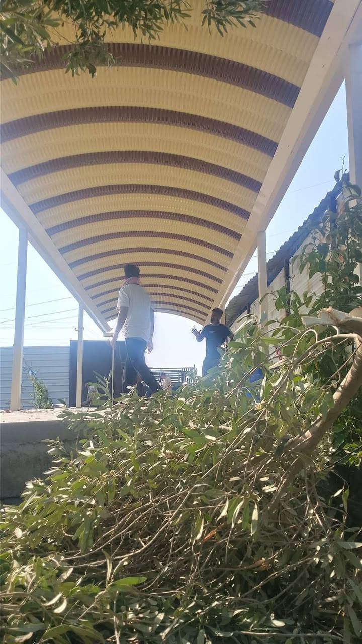 تم بعون الله عمل سقيفه في منطقة اليوسفية ونشكر كادر مكتب الصادق اللسقائف كي سبان سعر المتر ٢٥الف ***********
