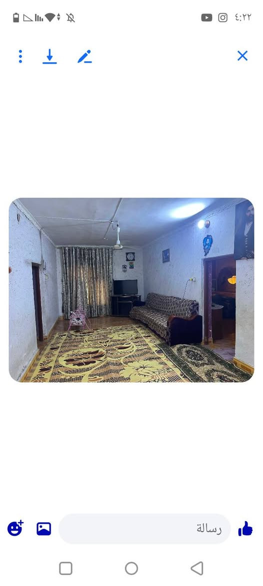 للبيع مساحه 300متر طابو صرف طابقين الطابق الفوك نفس الجوة غرفتين وهول وصاله ومطبخ وصحيات العنوان ابي غرق حي الجواد الشراي يتصل عل الرقم ***********
