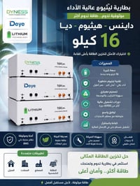 الواح لونجي • ٦٥٠ واط • بطاريات ١٦كيلو داينس