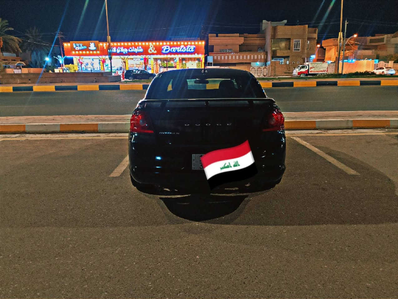 السلام عليكم ورحمة الله
دوج افنجر 2013 فول اوتماتيك كشن كهرباء تحكم ستيرن جهتين كروز سرعه كرسي كهرباء فتحة سقف طكتين
رقم بغداد انكليزي السياره بأسمي
حجم المكينه 2400 كير 6 نمر 
السياره ماشيه 87الف
السياره جاهزه واي نقص مابيها جاهزه من كل النواحي تخم تاير جديد 
تبريد ثلج 
باتري جديد
السياره حادثها دعاميه خلفيه بدون داخل 
وبالعراق انطخت بالجاملغ الخلفي بالهلال وبعده مجرد بس تعديل وبعده على وضعيته 
السياره بيها جراد بالقماره والبنيد البنيد انصبغ  والقماره حطيت عليها فابلون 
السعر 77 وقابل للتفاوض ***********
