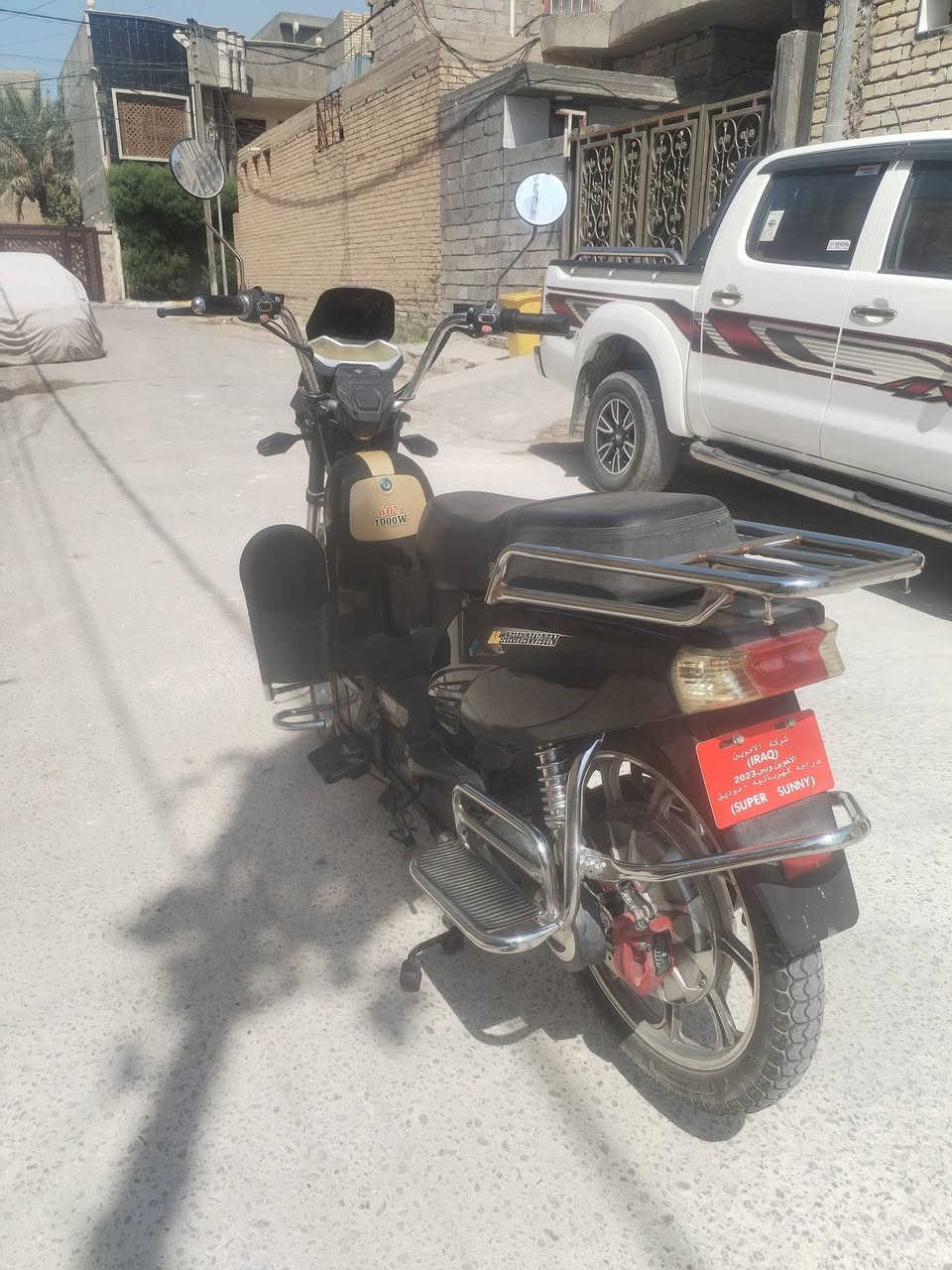 دراجة للبيع موديل 23بطاريات نضاف على الفحص يقرن 10ونص جهاز مانع سرقه جهاز تشقيل من بعد كهربايات شقالة مابيه كل نقص السعر 380وبي مجال ***********
