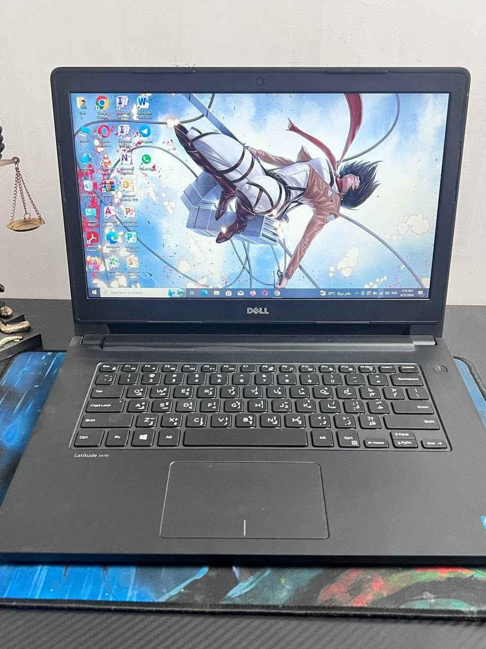 لابتوب dell للبيع
‏السعر 260 الف 🔥🔥
مناسب للدراسة والبحوث والتصميم والبرمجة،  وكافة الاعمال المكتبية،  وايضا مناسب للالعاب المتوسطة ✨ 
‏‏المواصفات التقنية ....
⚜ ‏المعالج Core i5 7200U الجيل السابع 🔥
⚜ ‏كرت داخليIntel HD GRAPHICS 4GB 
⚜ ‏الرام / 8GB DDR4 
⚜ ‏النخزين / 256GB SSD M.2
⚜ ‏الشاشة / 14 INCH SCREEN
‏‏ملحقاته كاملة
‏- شاحنتة الاصلية
‏- ماوس
‏- ماوس باد
‏- حقيبة خاصة
‏السعر: 260  الف / ضمان 10 ايام استبدال في حال وجود اي خلل او مشكلة ( الاستلام بعد الفحص والتأكد من جميع التفاصيل)  
‏يتوفر توصيل كل العراق
‏راسلني ماسنجر
‏واتساب / ***********

