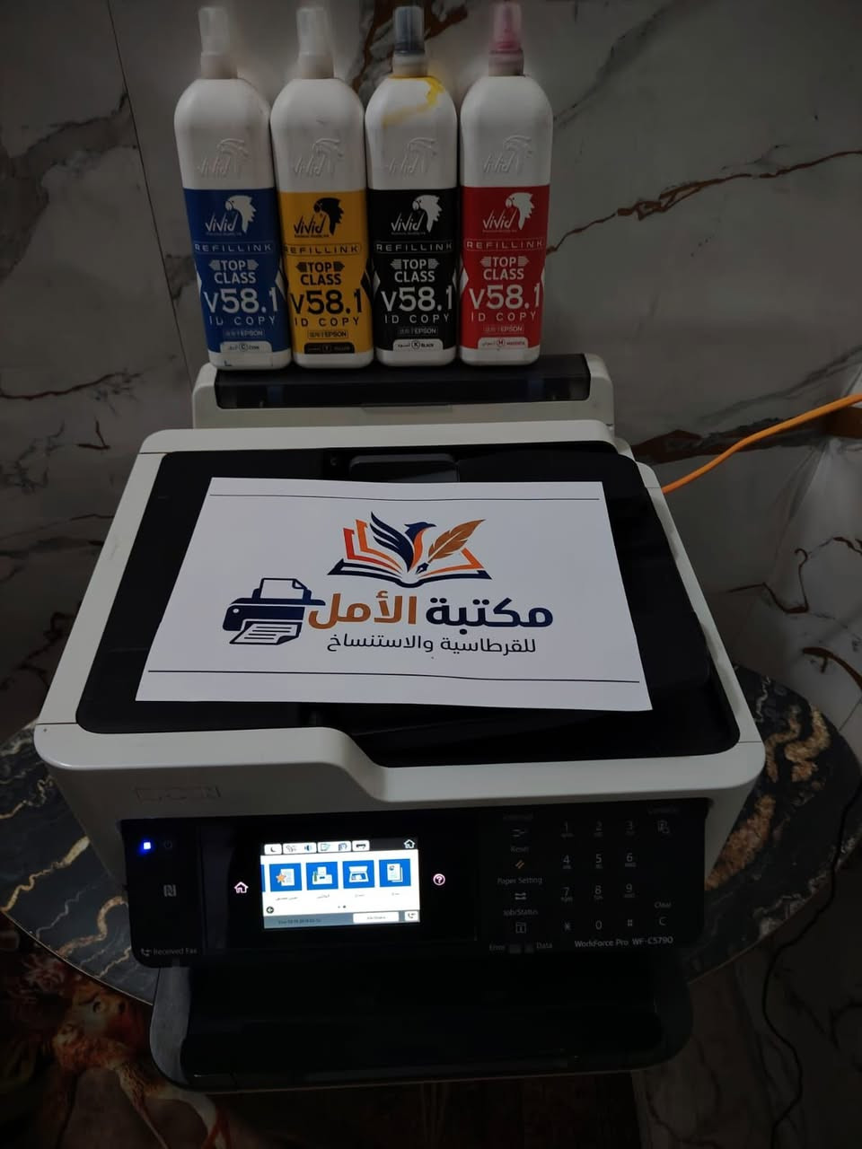 🖨️ للبيع طابعة Epson WF-C5790
الحبار كامل 🖤💛💙❤️والطباعة
✅ جودة طباعة حلوة وواضمعحة
✅ مناسبة للمكتبات والمكاتب
✅ الطابعة نظيفة ومعتنى
✅ مستخدمة ومشتغلة تقريباً 6 أشهر
✅ شغالة بصورة ممتازة
✅ سريعة بالشغل والطباعة
✅ جودة طباعة حلوة وواضمعحة
✅ مناسبة للمكتبات والمكاتب
✅ الطابعة نظيفة ومعتنى بيها
💰 السعر: 500 ألف دينار عراقي
📞 للاستفسار: ***********
