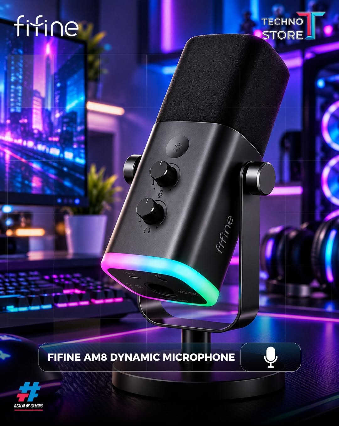 🎙 صوتك يستاهل يكون أوضح! 🔥

مع مايكات FIFINE، خلي صوتك يطلع بجودة احترافية — سواء للـGaming 🎮، الستريمنگ 🎥، البودكاست 🎙 أو صناعة المحتوى.
✨ صوت واضح ونقي

🎧 جودة احترافية

🌈 RGB بإطلالة Gaming

🔌 سهلة الاستخدام والتوصيل
FIFINE — خلّي صوتك يحچي عنك. 🎙🔥

📦❤️‍🔥توجد خدمه توصيل داخل بغداد والمحافظات ❤️‍🔥📦

✅‌‎الموزع المعتمد لشركه فونكو بالعراق
✅‌‎موزع معتمد لبطاقات يوغي بالعراق

‌‎1️⃣الفرع الاول
بغداد - الكاظمية - شارع اكد
***********

‌‎2️⃣الفرع الثاني
بغداد - شارع الصناعة - قرب شركة النبع
***********
***********⁩l

نص مكتوب في الصور:
- fifine TECHNO STORE REALM OF GAMING FIFINE AMPLIGAME AM6
- fifine TECHNO STORE FIFINE AM8 DYNAMIC MICROPHONE REALM OF GAMING
- fifine TECHNO STORE FIFINE K688 DYNAMIC MICROPHONE REALM OF GAMING
- fifine TECHNO STORE FIFINE AM8 STREAMING MICROPHONE REALM OF GAMING
- fifine TECHNO STORE FIFINE T658 RGB MICROPHONE REALM OF GAMING
- fifine TECHNO STORE FIFINE A6T USB GAMING MICROPHONE REALM OF GAMING
- fifine TECHNO STORE REALM OF GAMING FIFINE BM38 RGB MICROPHONE ARM