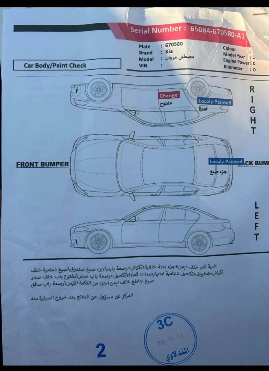 سورنتو • ٢٠٢٠ • حادث ربع