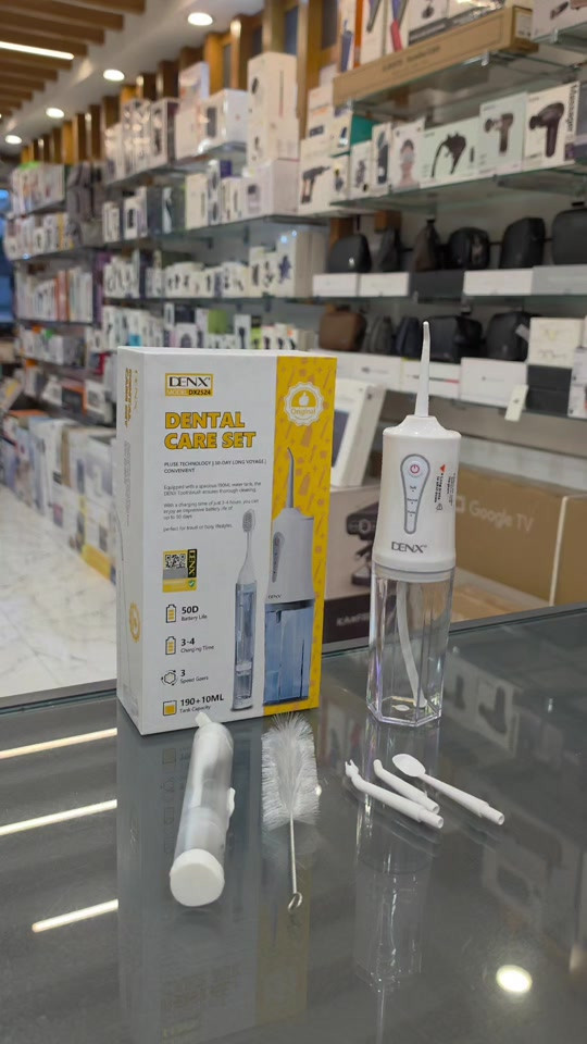 خيط الاسنان المائي من denx صار متوفر من جديد بمركز تليفوني ٣ سرعات ٤ رؤوس مختلفة مع فرشة وخزان معجون السعر ٢٥،٠٠٠ مع التوصيل  يمكنك مشاهدة كل منتجاتنا على موقعنا الالكتروني ‏www.telephony-store.com ‏‎ للطلب بالاقساط من سوبر كي https://app.gini.iq/deeplink/telephonycenter 📍المنصور الشارع الرئيسي مقابل جامع الرحمن قرب مرمره سنتر ***********-*********** ‏‎اوقات العمل⏱ : من السبت الى الخميس من  ال ١٠ص الى ١٢  الجمعة من ال ٤م الى ال ١١م ‏‎خدمة التوصيل🛵 متوفرة داخل بغداد والمحافظات   صفحة الفيس بوك ‏www.facebook.com/telephone.iraq الانستاغرام  ‏www.instagram.com/telephone.iraq  تيك توك ‏www.tiktok.com/@telephone.iraq تلكرام  https://t.me/telephoneiq
