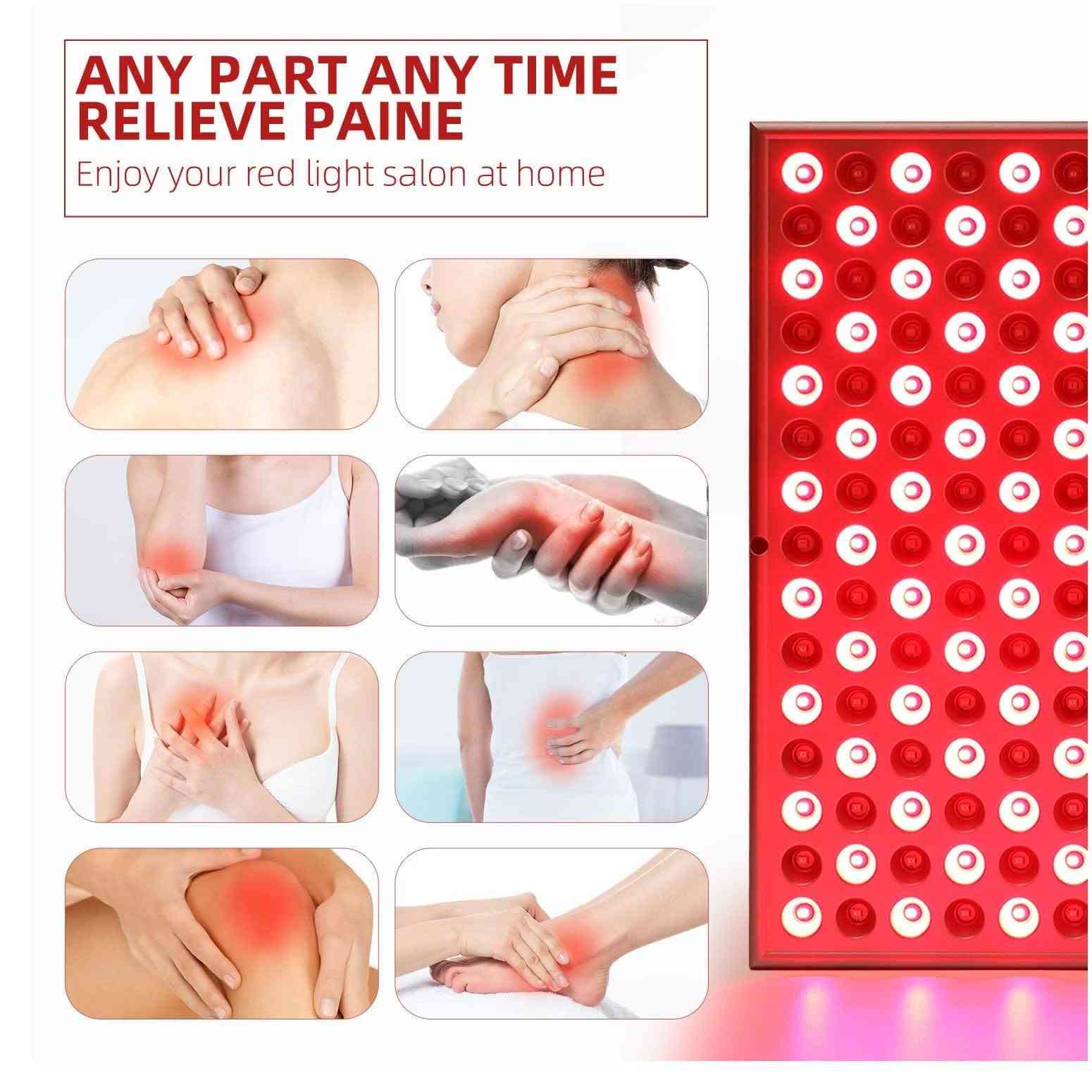 تظهر الصورة لوحة علاج بالضوء الأحمر والأشعة تحت الحمراء القريبة (Red and Near-Infrared Light Therapy Panel) بقدرة 45 واط، وتحتوي على 225 مصباح LED يدمج بين الأطوال الموجية 660 نانومتر (الضوء الأحمر العميق) و850 نانومتر (الأشعة تحت الحمراء القريبة) لتخفيف آلام المفاصل والعضلات وتحسين مظهر البشرة
السعر 50 الف 
التواصل خاص أو الاتصال على الرقم 
***********
تظهر الصورة لوحة علاج بالضوء الأحمر والأشعة تحت الحمراء القريبة (Red and Near-Infrared Light Therapy Panel) بقدرة 45 واط، وتحتوي على 225 مصباح LED يدمج بين الأطوال الموجية 660 نانومتر (الضوء الأحمر العميق) و850 نانومتر (الأشعة تحت الحمراء القريبة) لتخفيف آلام المفاصل والعضلات وتحسين مظهر البشرة
