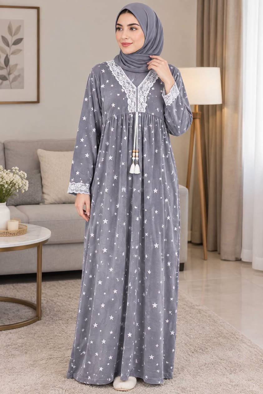 دشداشة نسائي • خامة قديفة • مقاسات L XL XXL