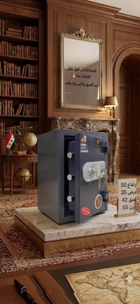 🛡️ قاصة فولاذية ضد الحريق – أمان تام لأموالك وأوراقك!
✅ حقك مضمون: افحص عند الباب قبل الدفع.. ما عجبتك؟ ترجع مجاناً بدون أجور توصيل.
📞 للطلب: ***********

نص مكتوب في الصور:
- المقاس: ارتفاع 17cm عرض 23cm السعر فقط 29,000 د.ع المقاس: ارتفاع 20cm عرض 31cm السعر فقط 38,000 د.ع المقاس: ارتفاع 25cm عرض 35cm السعر فقط 48,000 د.ع المقاس: ارتفاع 30cm عرض 49cm السعر فقط السعر فقط 63,000 د.ع ضمان على المنتج راحة بالك تدوم
- قاصة الالماني لفول لفال الضمان سنه ضد الحرق والكسر والرطوب ارتفاع 50 عرض 35 عمق 42 وزن 55