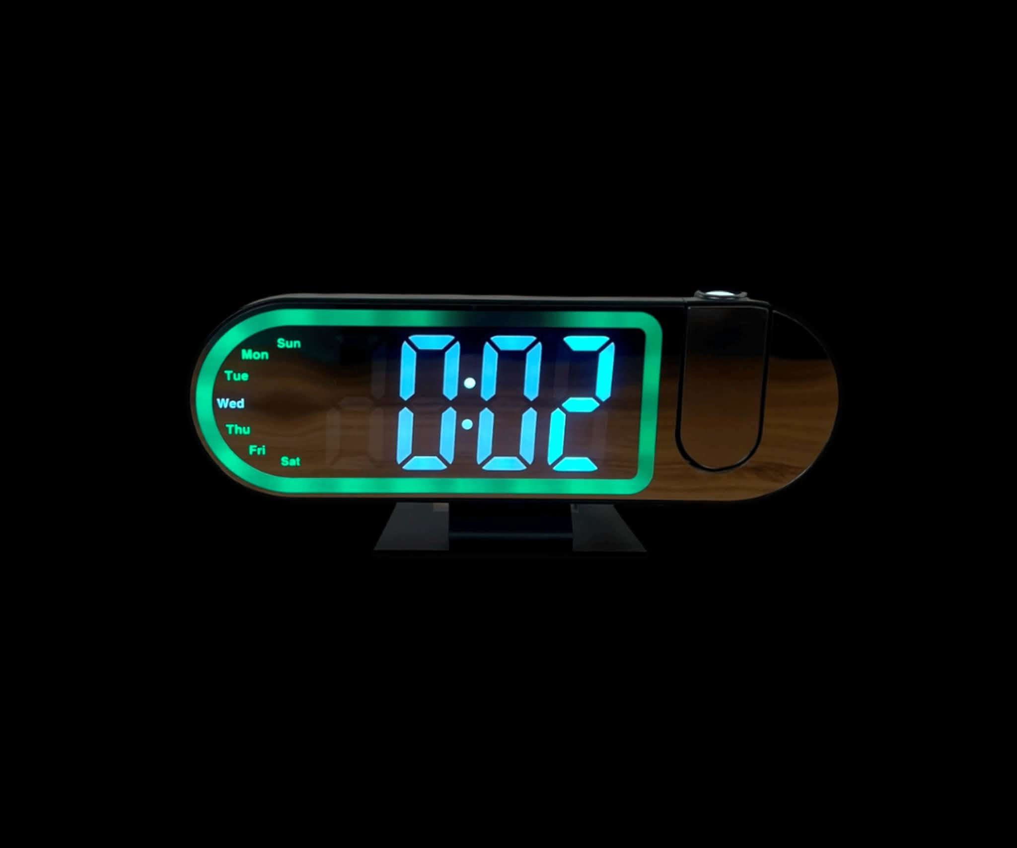 ساعة ليزر • عرض على السقف • شاشة LED
