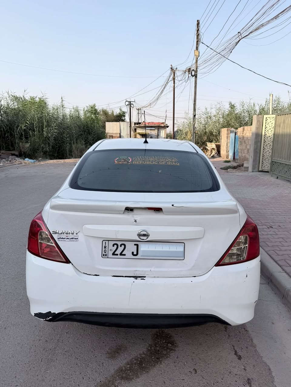 السلام عليكم 

نيسان سني هندي للبيع 

موديل 2021 لون ابيض

سيارة بيها طخات 

 رقم اربيل بأسمي

السعر( ٩٥) وبيه مجال

للاستفسار *********** متواجد واتس اب
