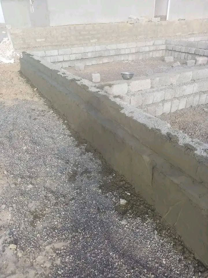 تصفيط أساسات • لبخ • توزيع جص