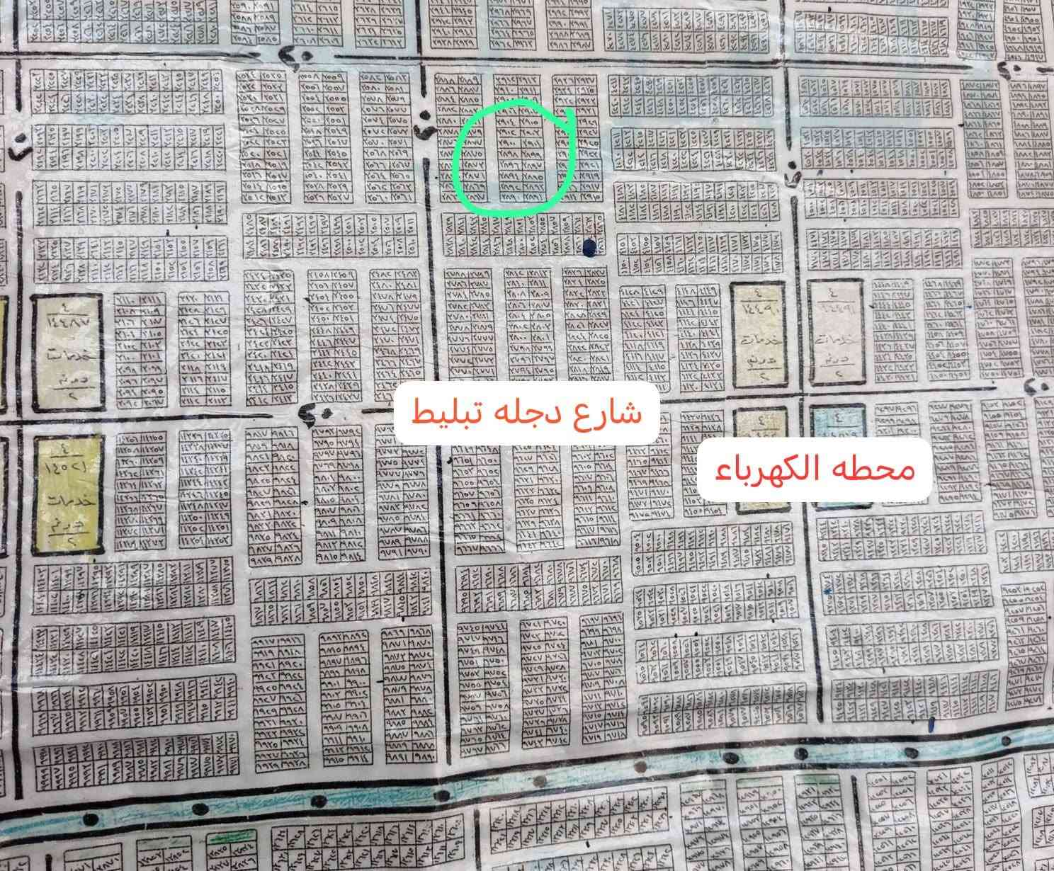 ١٠٠م • قريبه محطة كهرباء • شارع دجله تبليط