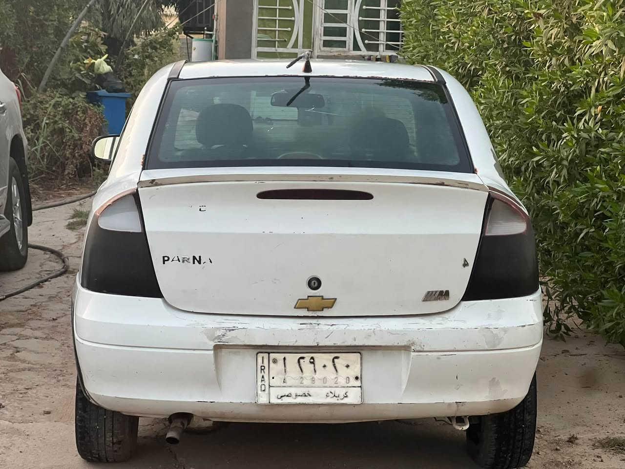 السلام عليكم
شوفرليت بارينا موديل 2003 سياره جديده تخم تاير كير محرك صدر كهربائيات كلهة شغاله كشناتهة جدد لايتات جام كله شغال سياره بدون صبغ وبدون حادث بعدهي بلاد واي نقص مابيهة 
سعرها 27وبيهة مجال
عنواني بغداد دوره هورجب 
للستفسار اتصل 
***********
***********
