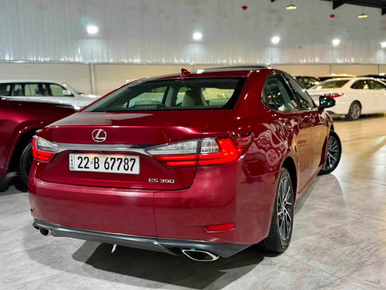 ﷽
LEXUS ES350 2016
◽️ليگزز ES 350 موديل 2016 فول مواصفات
🔹لون مميز ( ماروني ) 
        ~~~~~~~~~~~~~~~~~~~~~~~~~~~~~~~~~
مكان🌇: سليماني               
سعر💵: 158$🔐
 ☎️موبايل / ***********
       ***********
        ~~~~~~~~~~~~~~~~~~~~~~~~~~~~~~~~~
◽️محرك V6 3.5L سته سلندر
🔹گير و محرك بشرط مامفتوح ✅
بدون صوت بدون صرف و خلل بشرط فحص
🔹ماشيه 80 الف حقيقي📦✅

▫️بيها {{ بنيد و نص قبغ جنتة صبوغ }} بدون داخل❌
🔹سيارة جديد حيل حيلوة نضيفة📦

◽️مواصفات
{{ بصمة - فتحة - داخل بيجي و قهواي  - رادار أمامي و جانبي   - كشنات جلد - كشن تتفيىة و تبريد - كشن و ستيرن كهربا - كشن خزن  - شاشة - ماوص - تبريد مركزي - نيزامي أيكو - نيزامي سبورت - لايت ليدو زينون - مراي شفت - ڤوليوم - بلاجكتور - بعد هواي مواصفات }}

◽️اربع تاير و ويل بيلادي جديد بدون مصروف
🔹نظافه ١٠٠٪؜ كامل سيرفس بدون نقص و بدون مصرف
🔹بسميً السنويه بشرط تحويل و خرامه
🔹سنوي و رقم و هزة كلها جديد
سياره مابيها دينار مصرف كامل من كل نواحي

نفسي يوم /تحويل و كاله حاظر
مكان / داخل سليمانيه🌆
        ~~~~~~~~~~~~~~~~~~~~~~~~~~~~~~~~~
