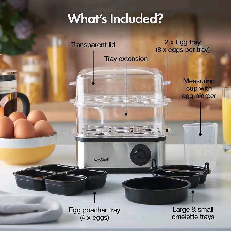 🥚✨ خلي سلق البيض أسهل وأسرع وبدون مراقبة!
وصلت سلاقة بيض طابقين
جهاز عملي يحضّر لك البيض بالطريقة اللي تحبها، ويوفر عليك الوقت والجهد 👌🔥
✅ سعة تصل إلى 16 بيضة دفعة وحدة
✅ 3 درجات للسلق: طري، متوسط، ومستوي تماماً
✅ قوة 500 واط لطهي سريع
✅ طبقتين لاستيعاب كمية أكبر
✅ إيقاف تلقائي بعد انتهاء الطبخ
✅ تصميم عملي وسهل التنظيف
✅ مناسب للفطور، للبيت والعائلة وحتى لتحضير الوجبات مسبقاً
🛡️ ضمان سنة كاملة
💡 بدل لا تنتظر وتراقب البيض على الغاز… حطه بالجهاز وخليه يسوي الشغل عنك!
📦 متوفر الآن
🚚 توصيل لجميع المحافظات العراقية
📩 للطلب والاستفسار راسلنا على الخاص أو واتساب
Evija E-1230 — بيض مثالي بكل مرة 🥚❤️