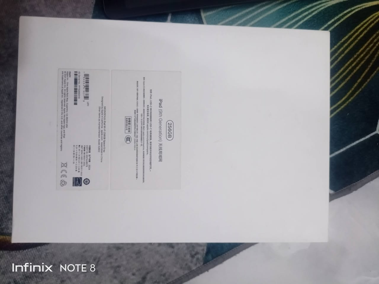 ايباد 9  كامل ملحقاته،،  كفاله،،  شخط مابي /واتساب فقط *********** //السعر 350
ذاكرة   256

بطارية 91  ايباد نظيف مستخدم للدراسه فقط سنه واحده،،  مكاني كوت
