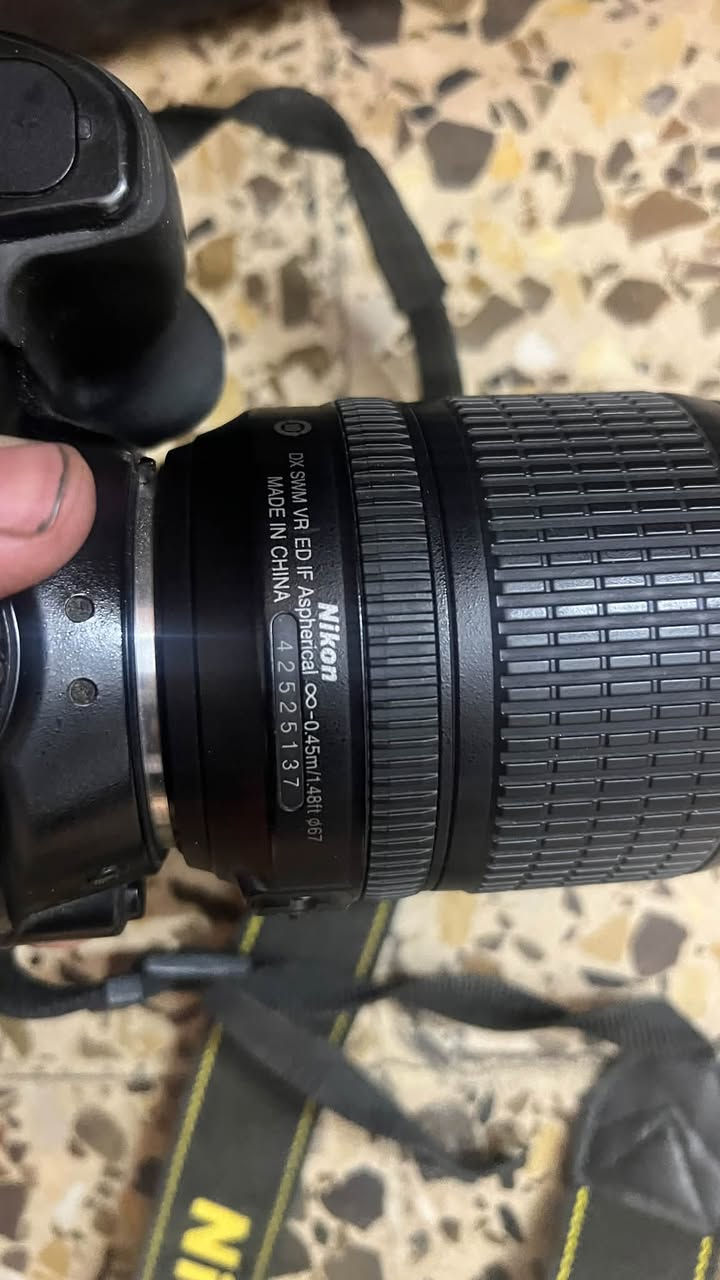 للبيع Nikon D5300 + عدسة Nikon 18-55mm VR
كاميرا Nikon D5300 بحالة جيدة، وياها عدسة Nikon AF-S DX 18-55mm f/3.5-5.6G VR وياها عدسة اخرى ولا تحتوي على شاحنة او حافظة فقط الكاميرا والعدسات 
للتواصل واتساب ***********
مكاني بغداد / الكرخ
