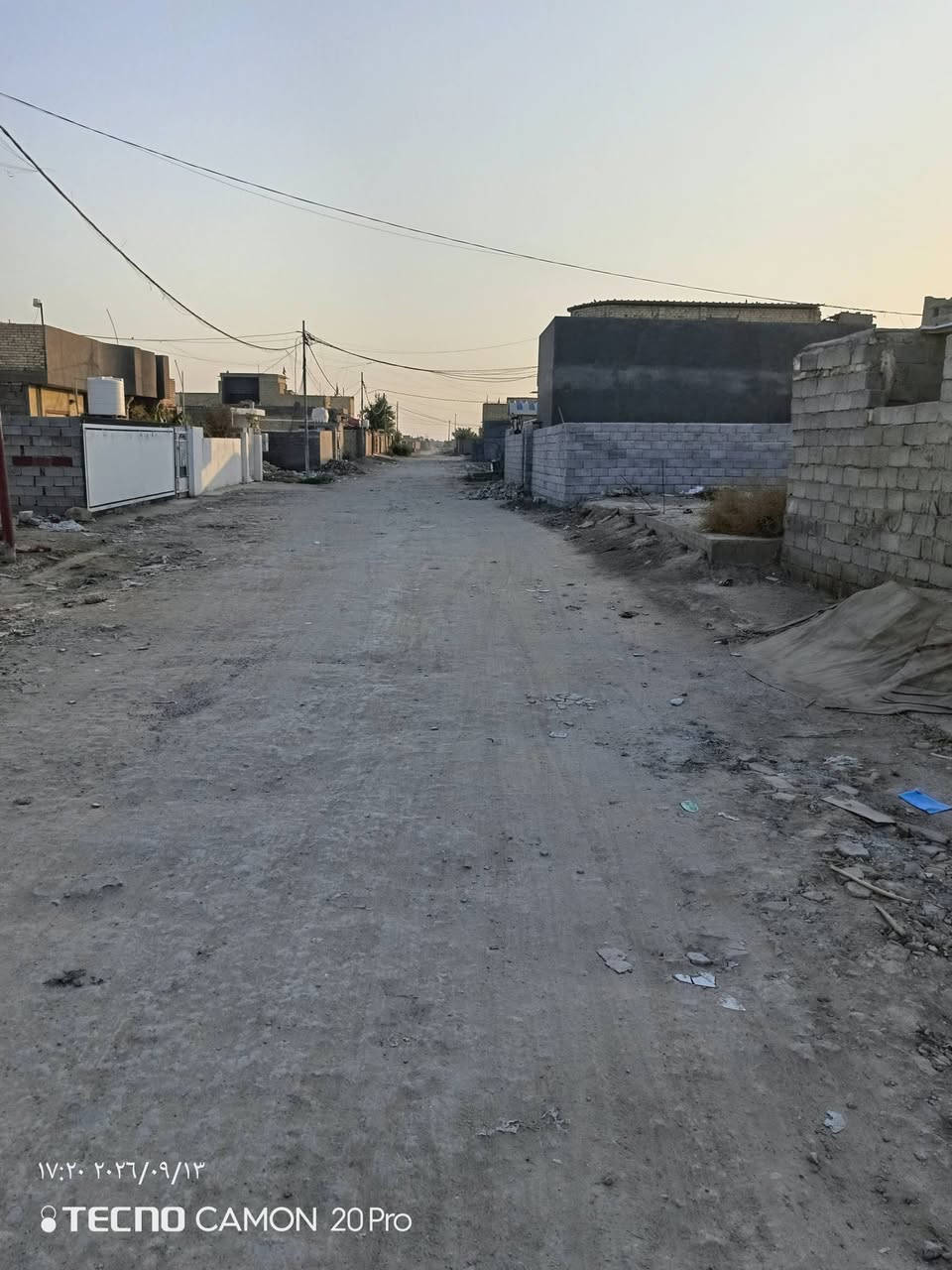 يالله قطع أرض المساحه 220 في حي المتنبي يبعد عن شارع العام 50 متر سند 25 سعر 13 ومن الله التوفيق ***********

نص مكتوب في الصور:
- ١٧:٢١ ٢٠٢٦/٠٩/١٣
- TECNO CAMON 20 Pro
- ١٧:٢٠ ٢٠٢٦/٠٩/١٣